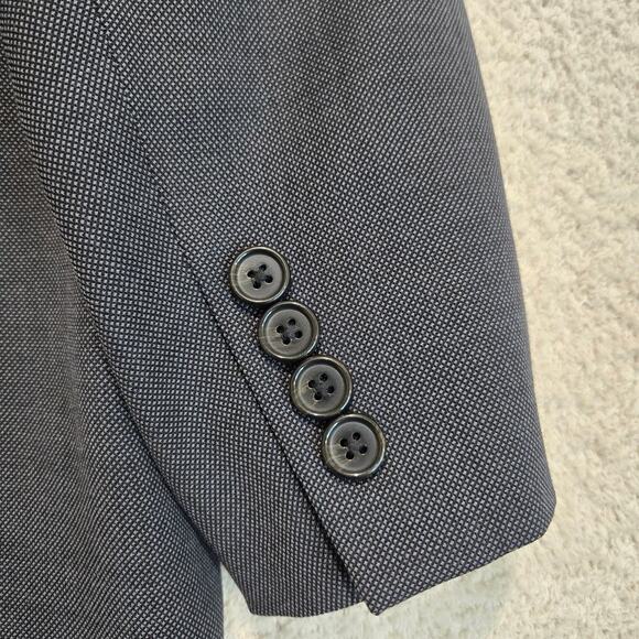 Lauren Ralph Lauren 100% Wool Blazer Sports Coat Men's 44L Stretch Dark Gray - Picture 7 of 15